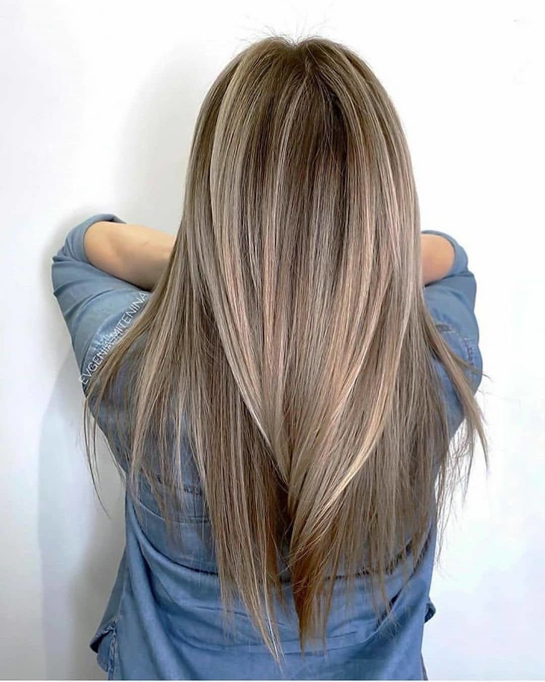 Мелирование мелкой штопкой