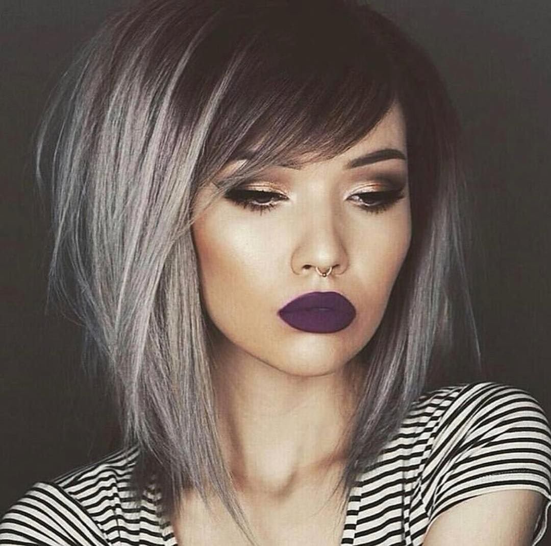 Стрижка удлиненное каре с омбре