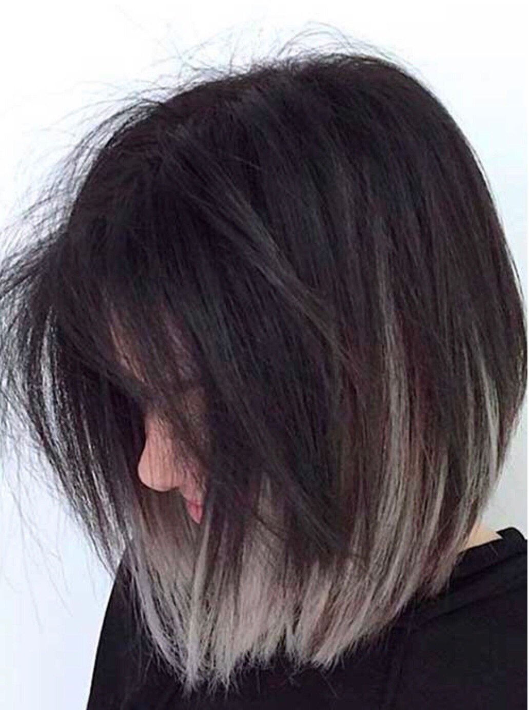 Окрашивание на каре темные волосы