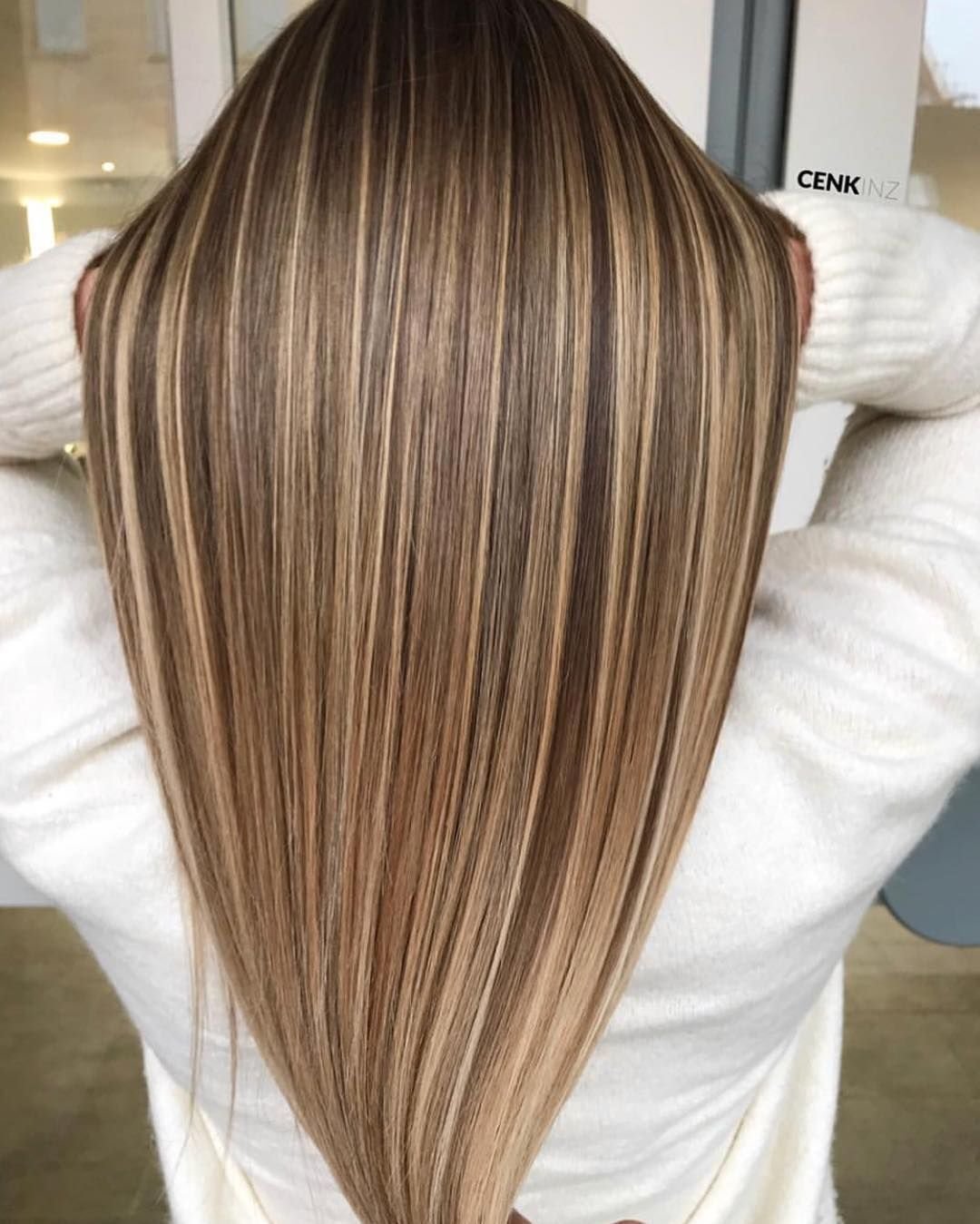 Мелирование макушки только