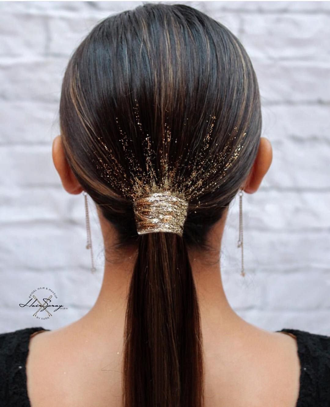 Украшение на хвост в прическу