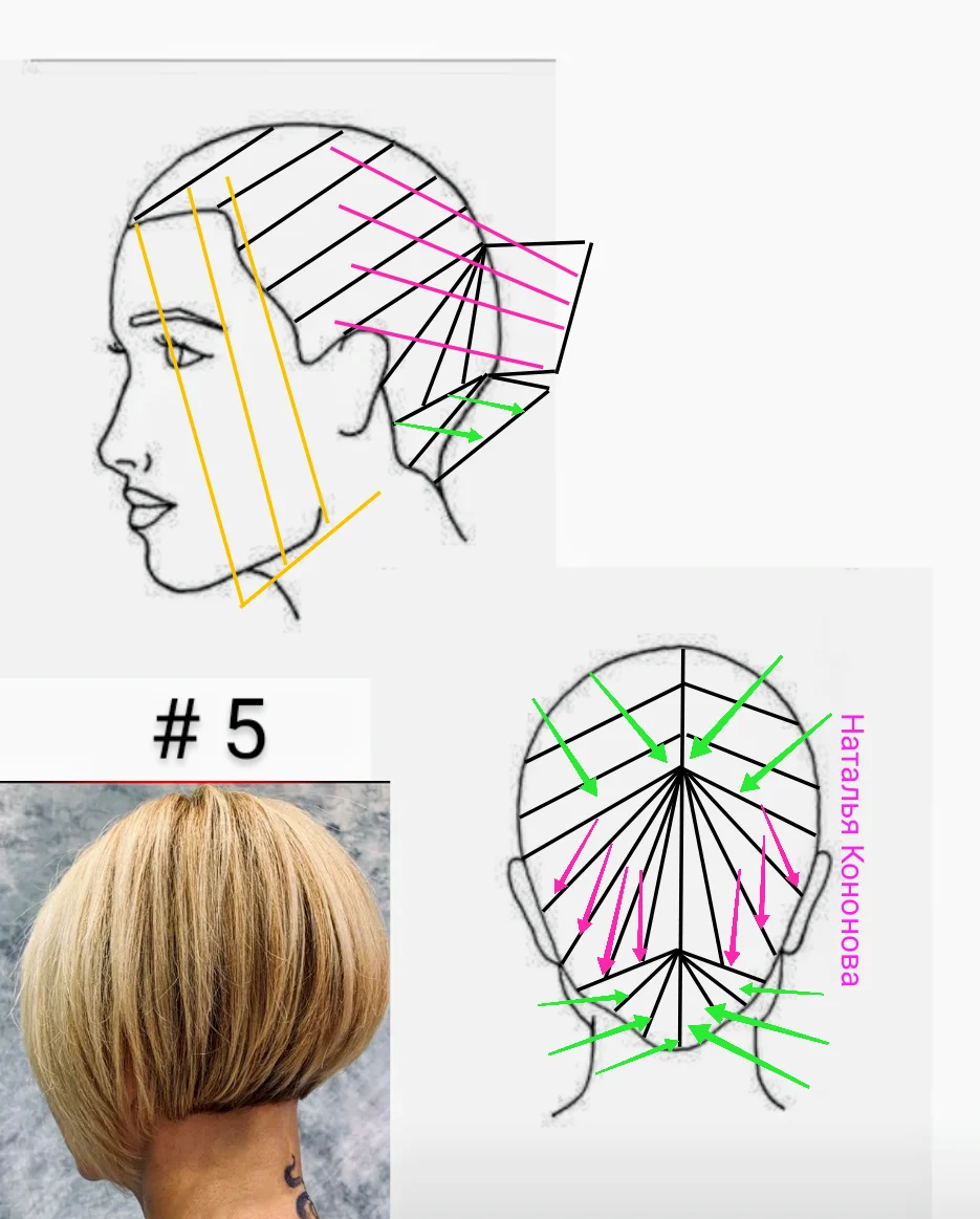 Техника балаяж схема