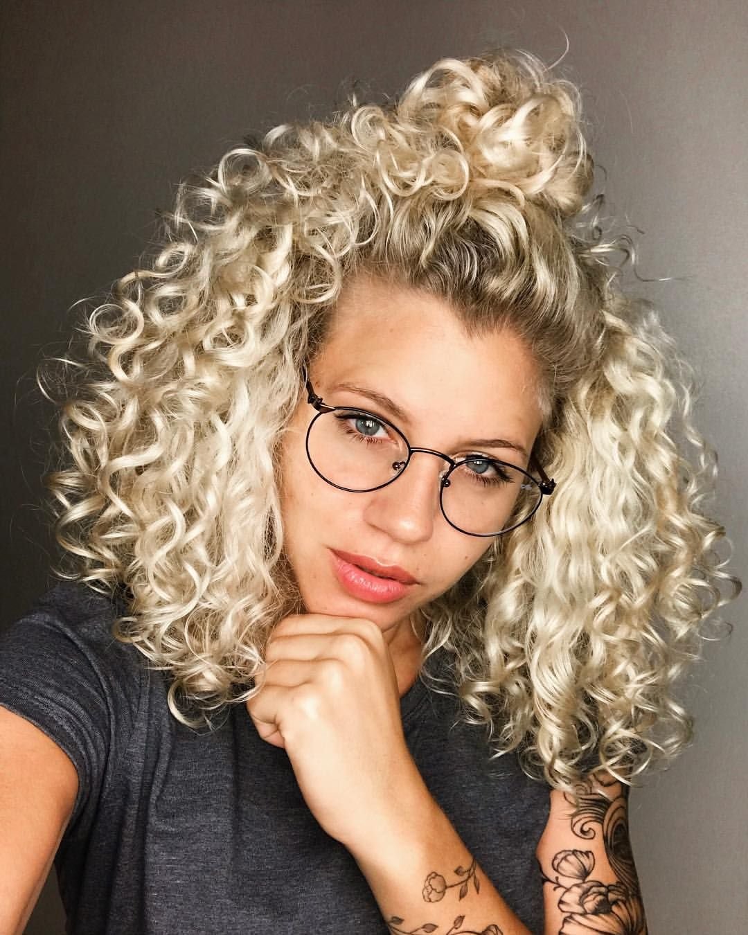 Афро кудри платина