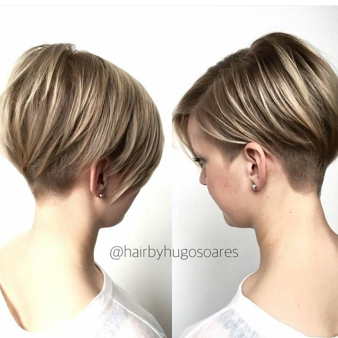 Стрижки короткие женские с прямым затылком