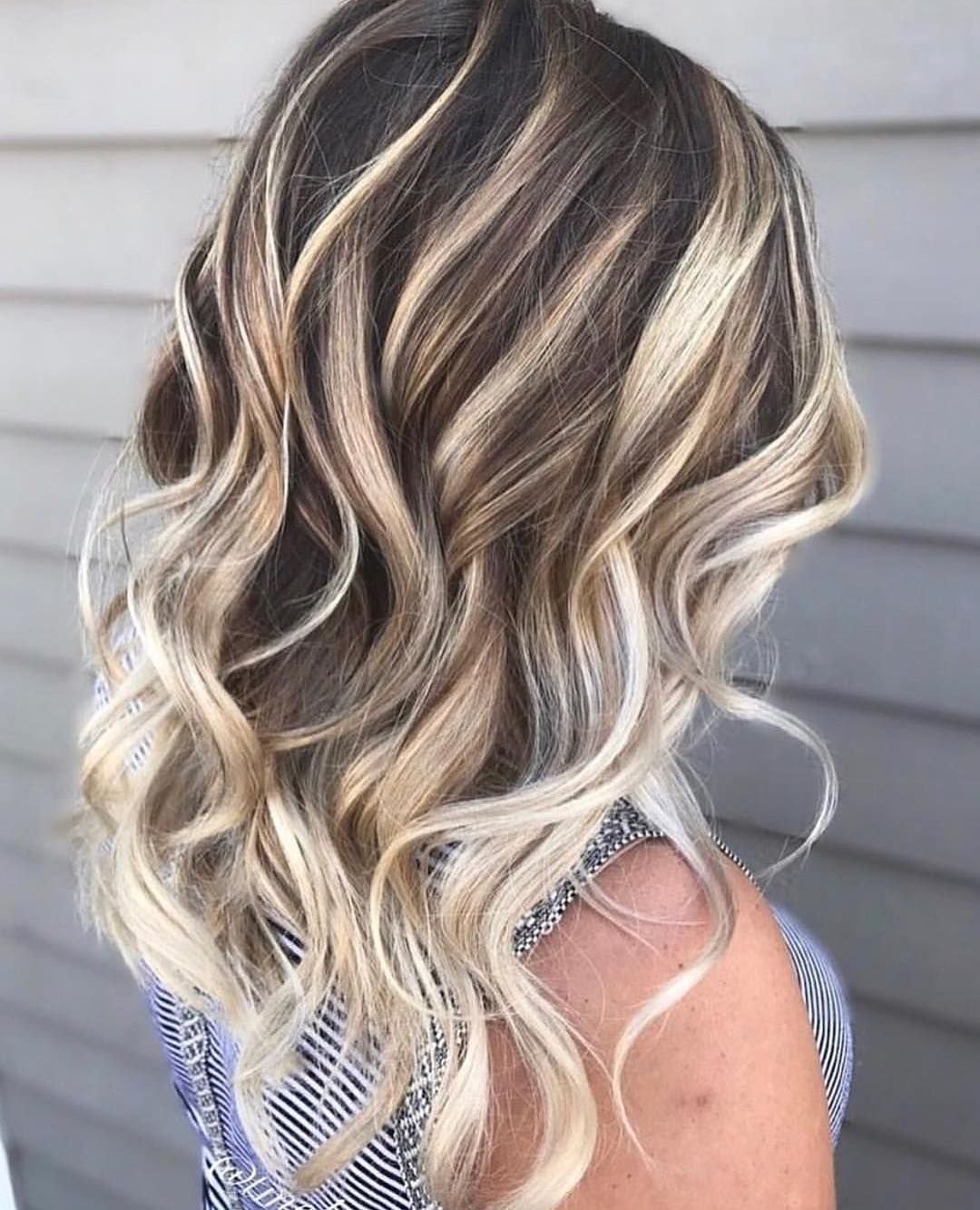 Мелирование широкими прядями