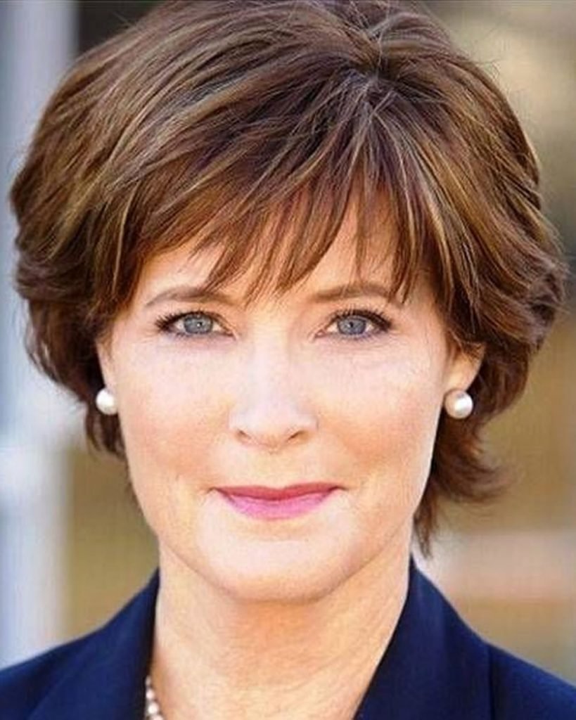 Стрижка Боб Гарсон на средние волосы за 50