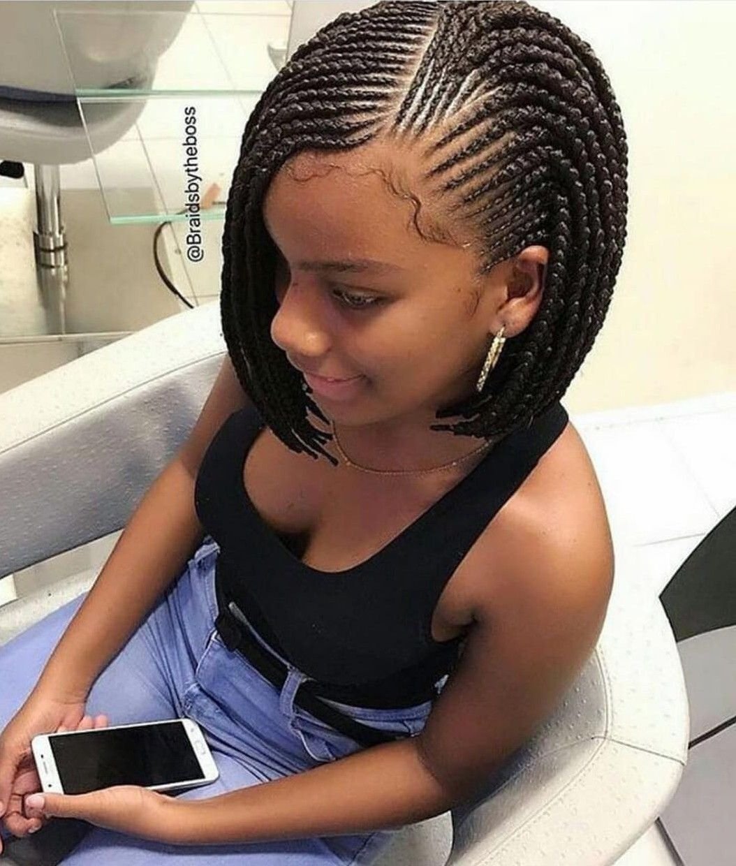 Афро косички на коротких волосах детям