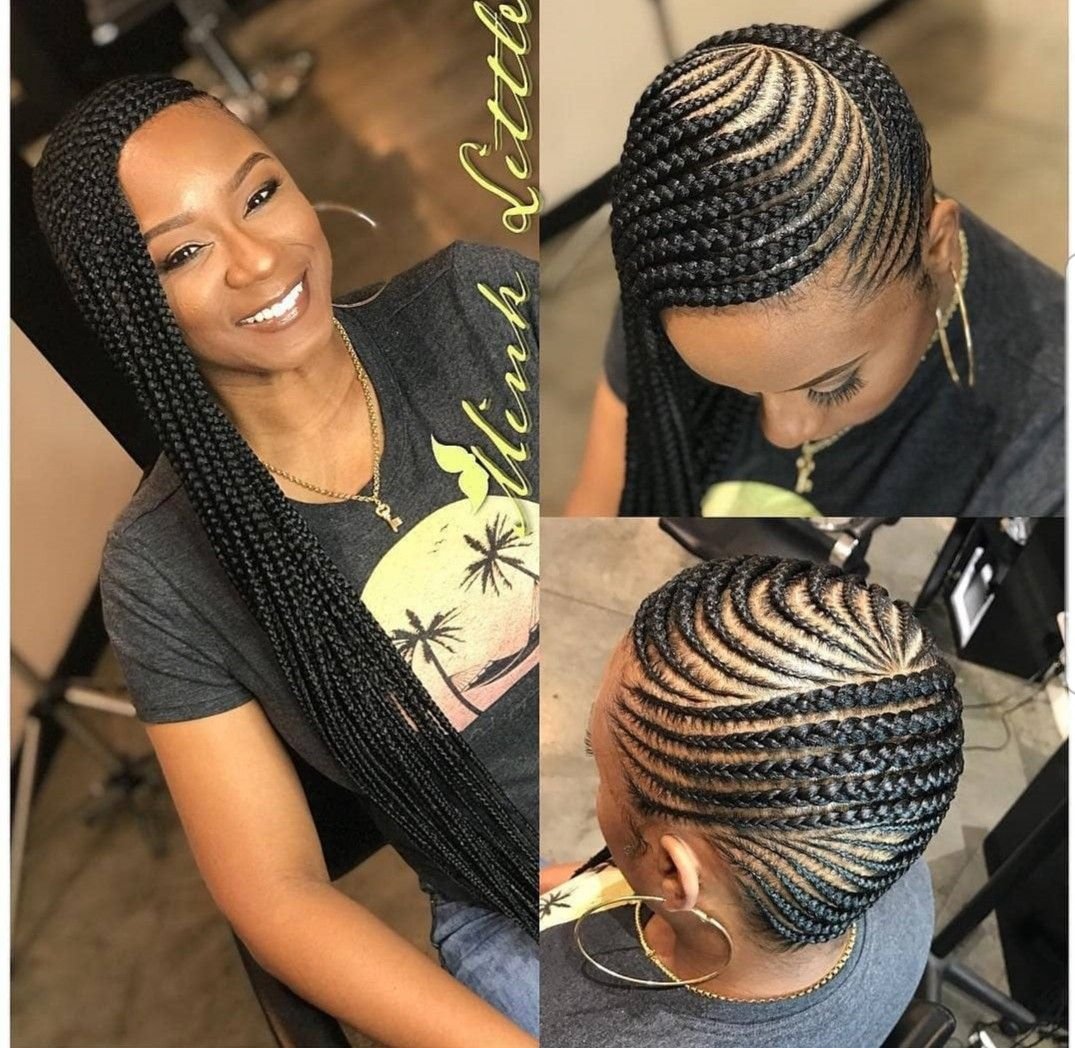 Афрокосички на каре с нитками