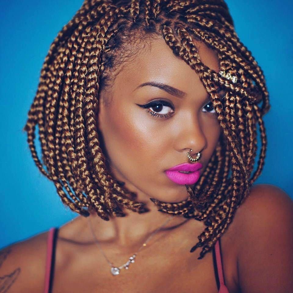 Сенегальские косы каре