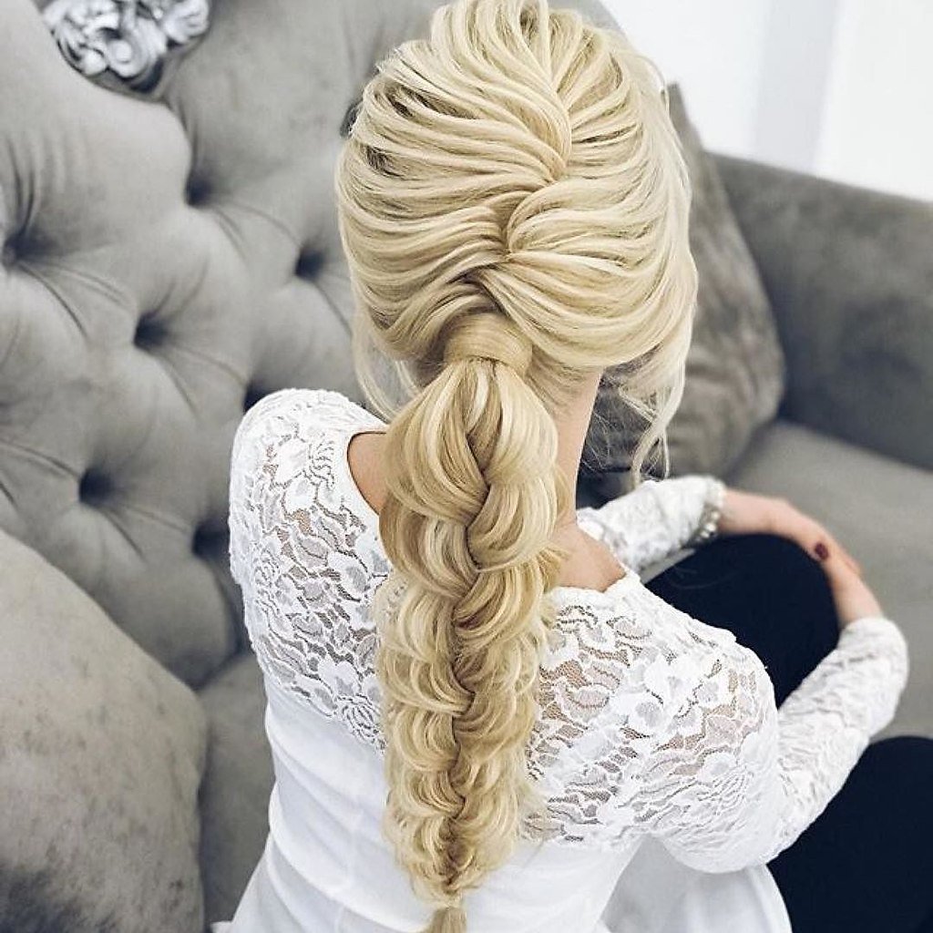 Свадебные прически косы