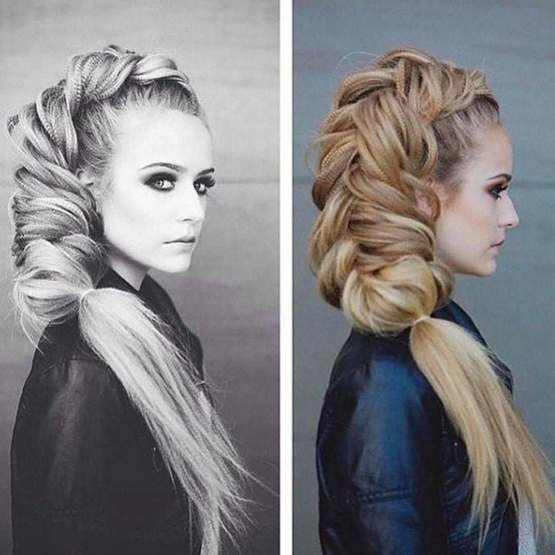 Причёски с гофре на длинные волосы