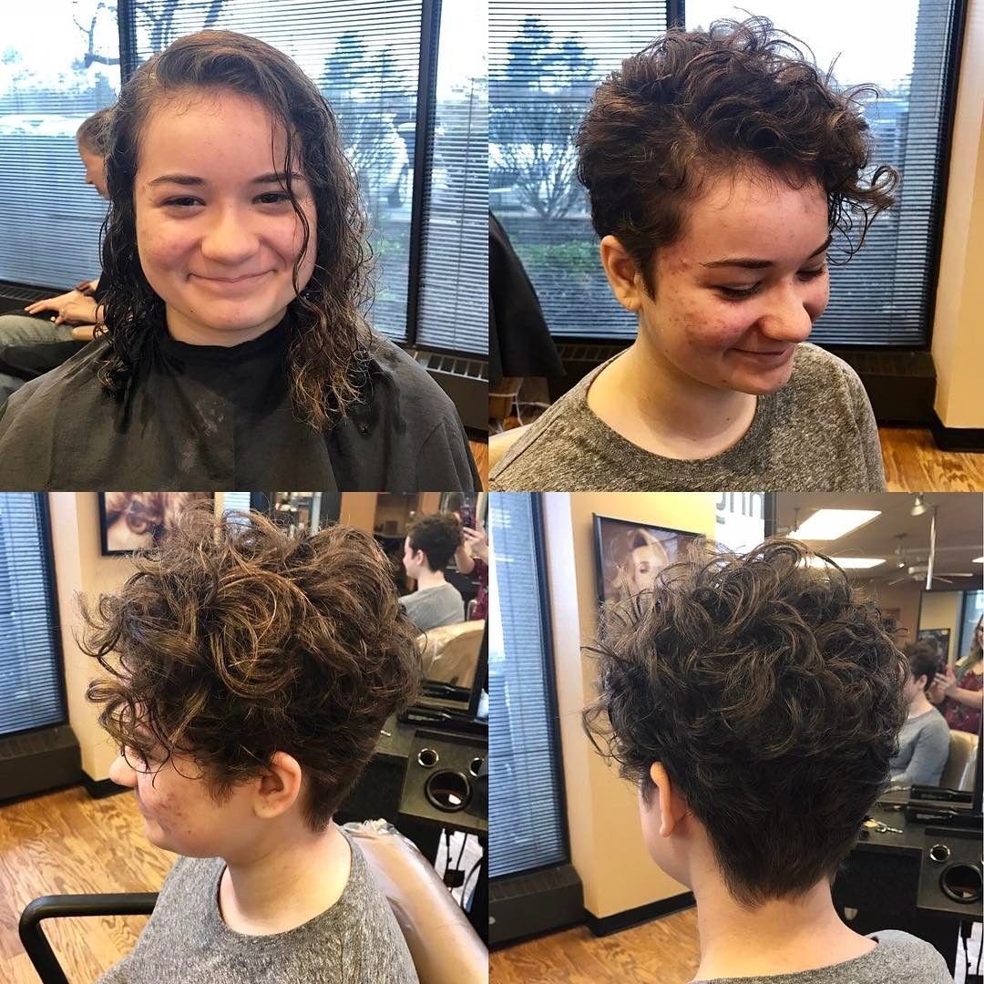 Стрижка Пикси с биозавивкой