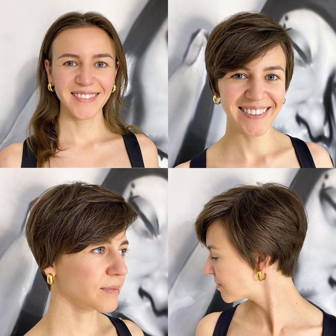 Короткие стрижки для девушек с разных ракурсов