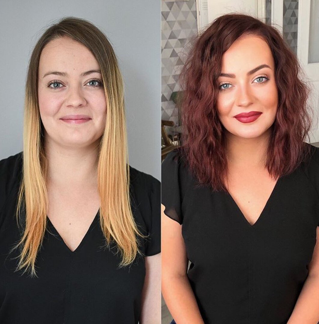 Преображение до и после стрижки