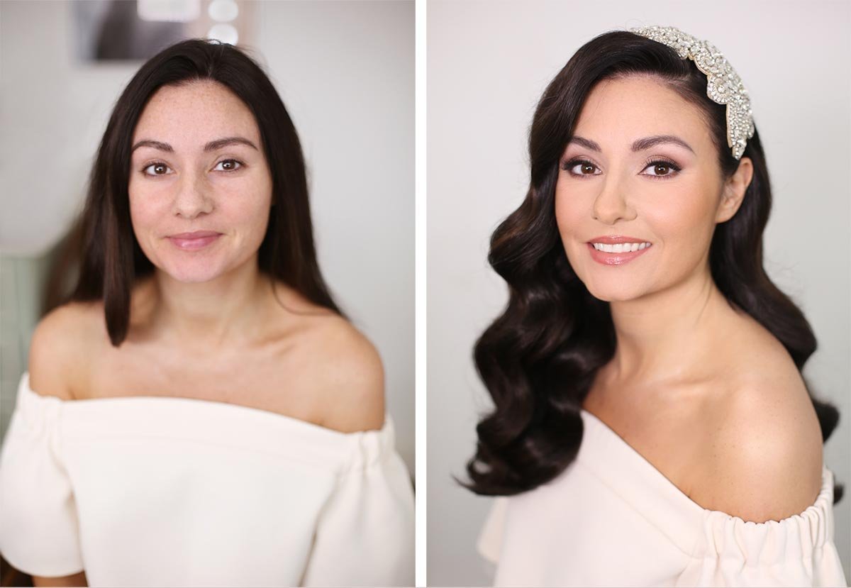 Невесты до и после макияжа