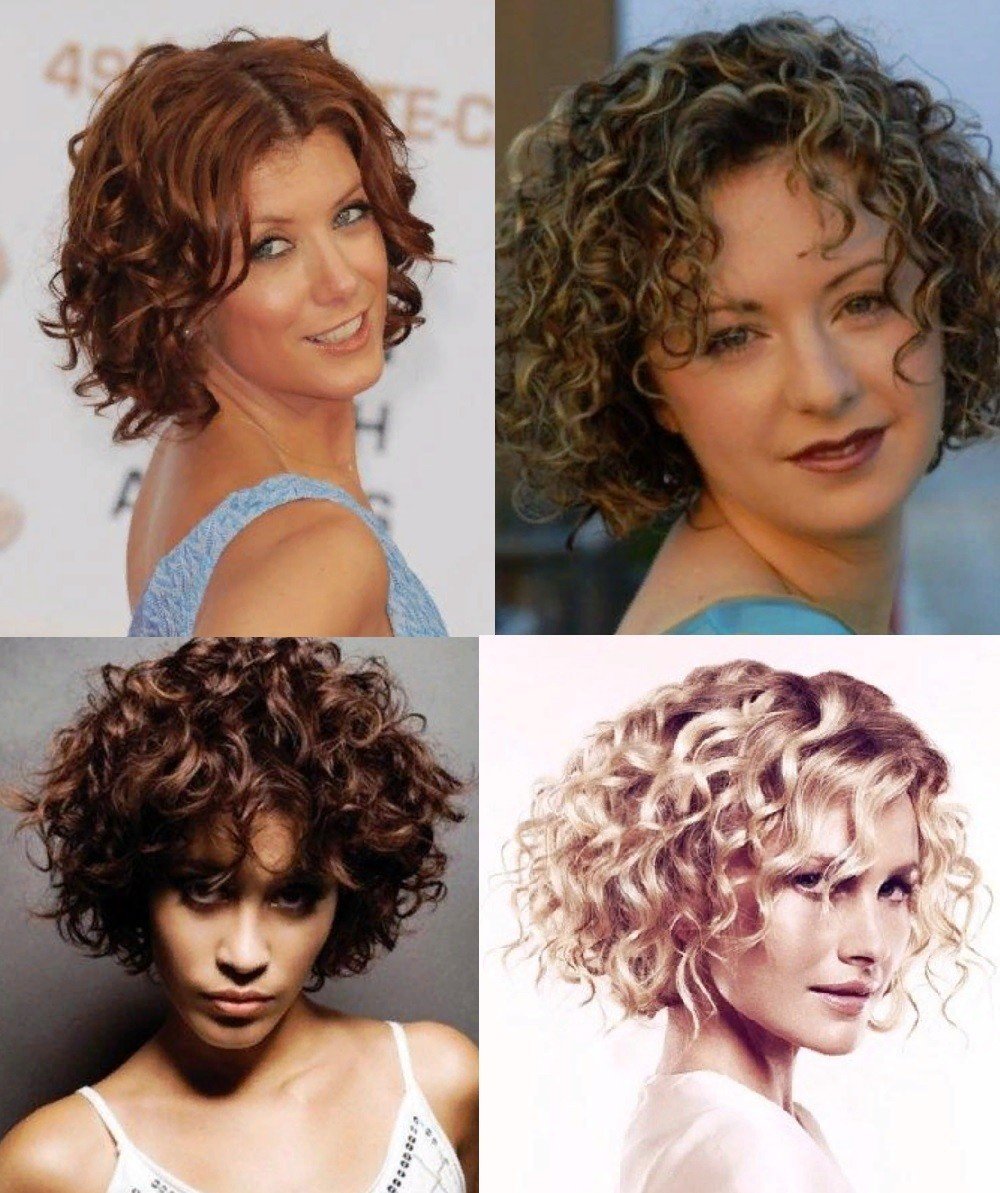 Химия волос кудри на короткие волосы каре