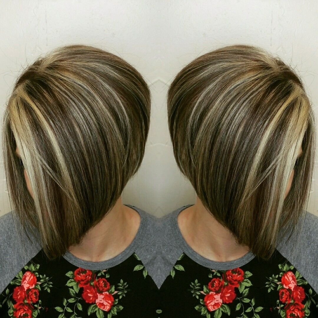 Боб каре мелирование на темные волосы