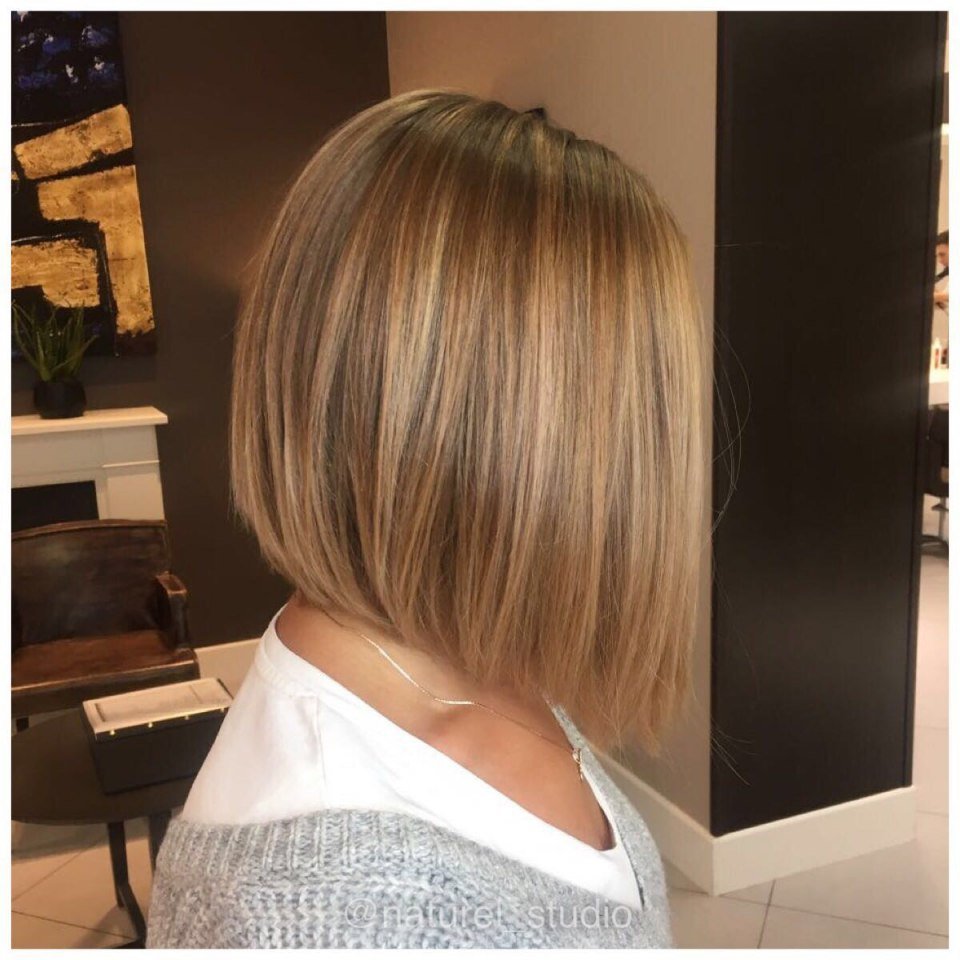 Удлиненное Боб каре колорирование