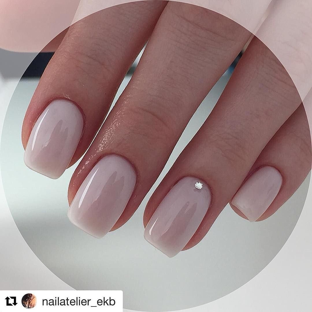 Маникюр с камуфлирующей базой 2020