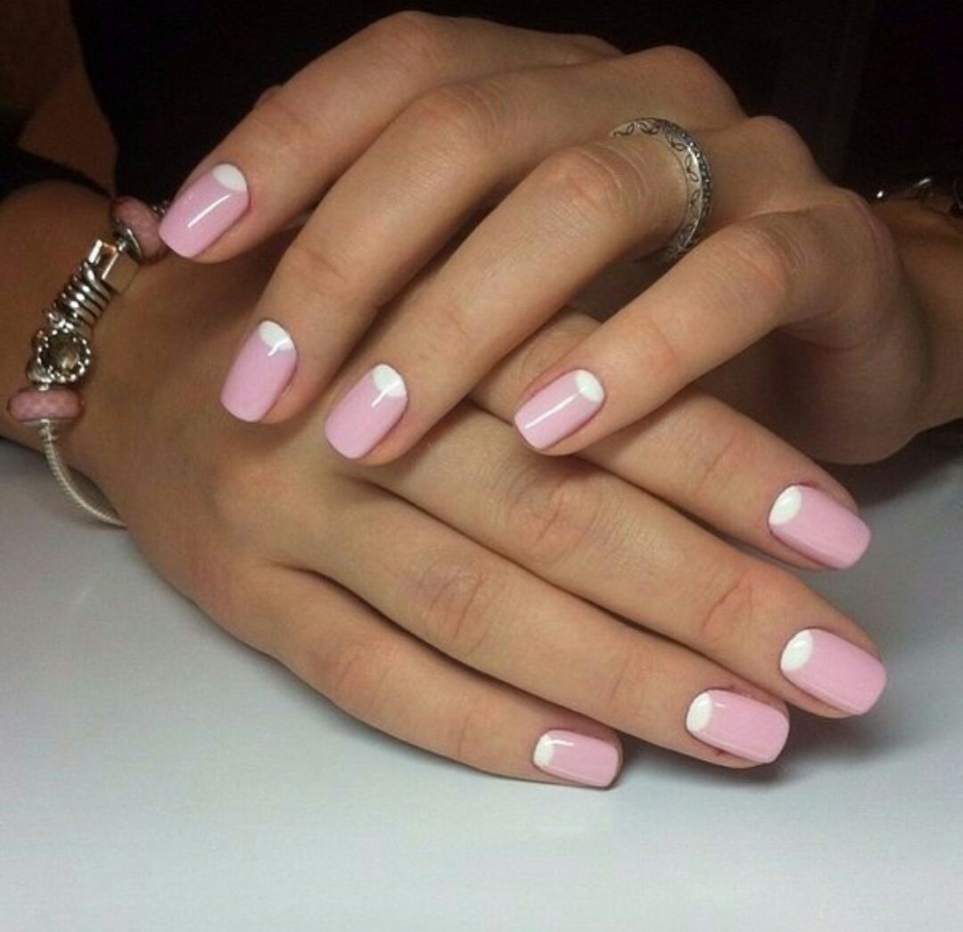 Розовый френч