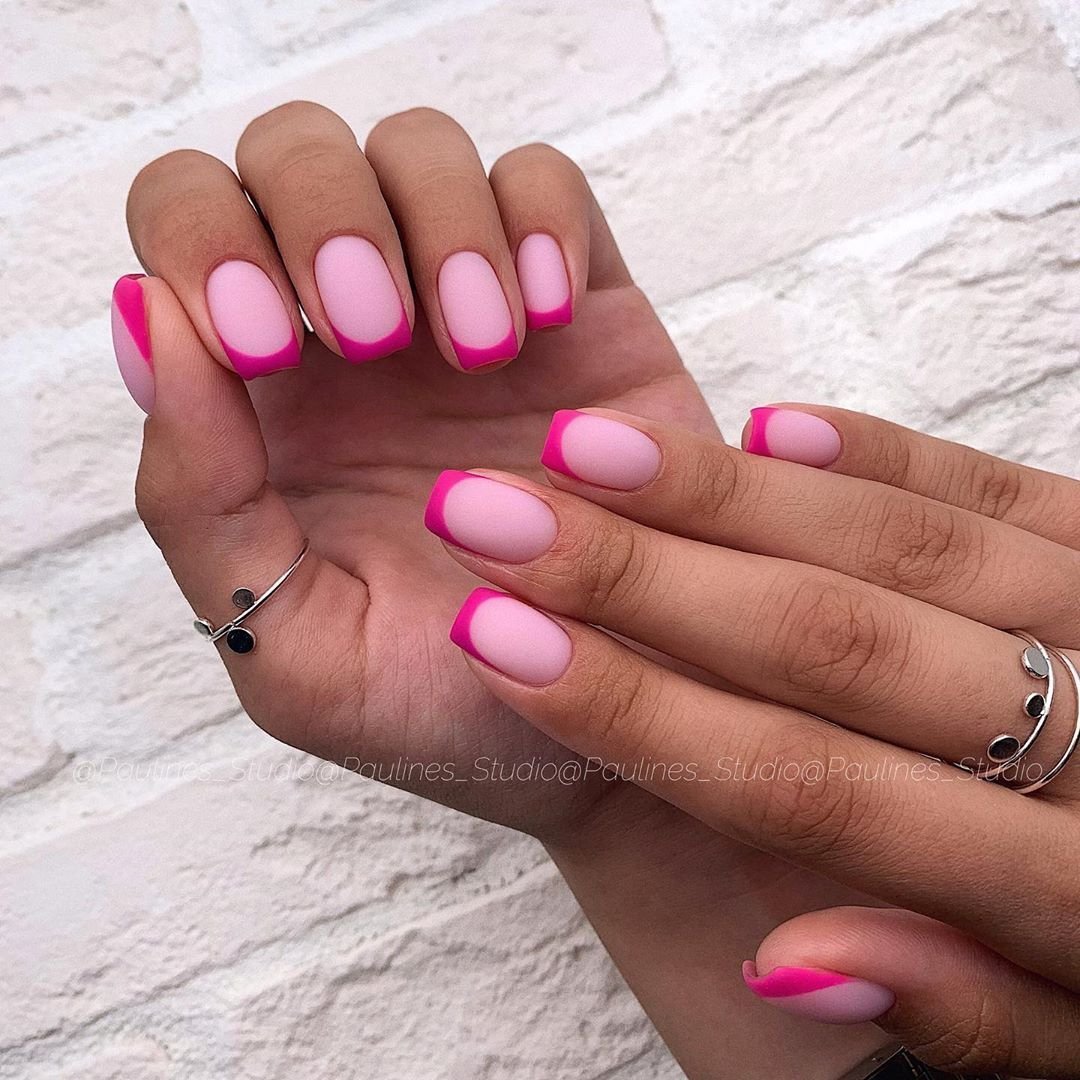 Розовый френч