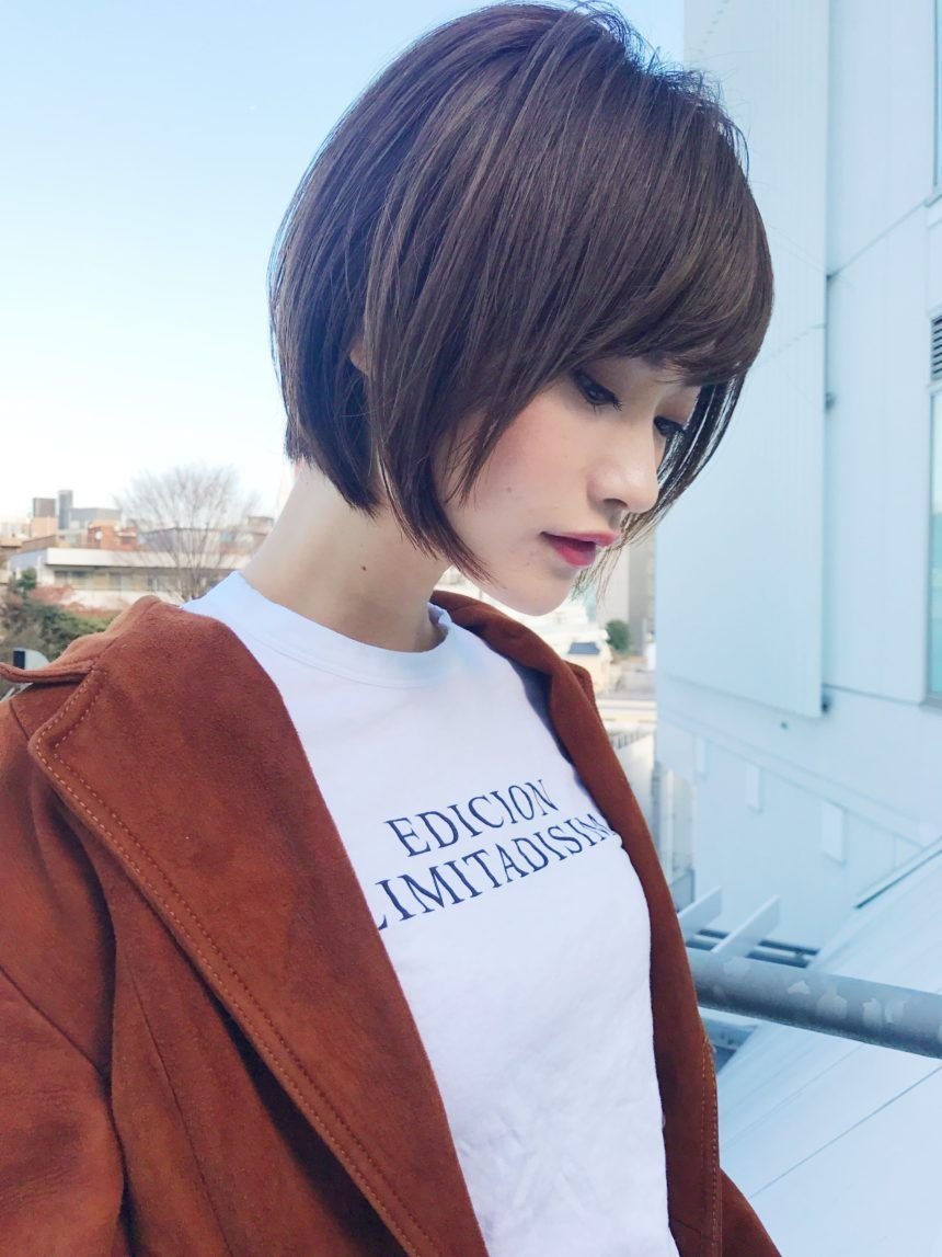 Каре Томбой корейская стрижка