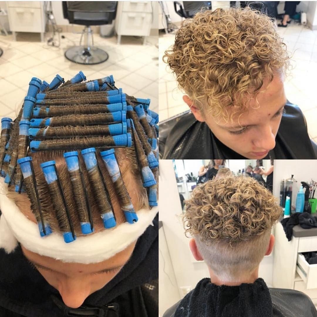 Химическая завивка мужская