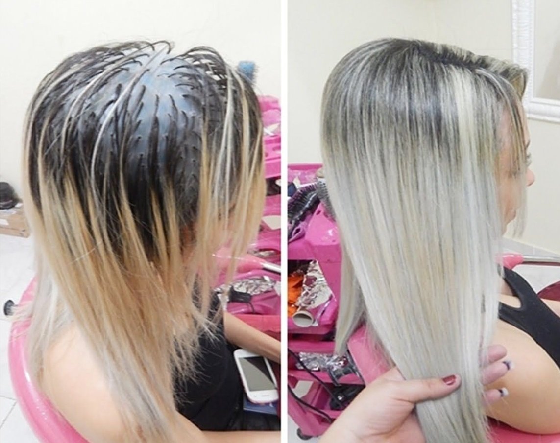 Отросшее мелирование