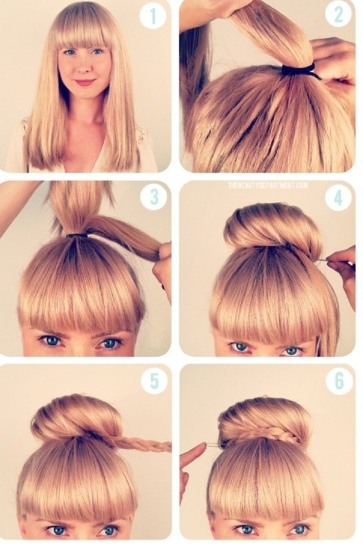 Простые нарядные прически для девочек