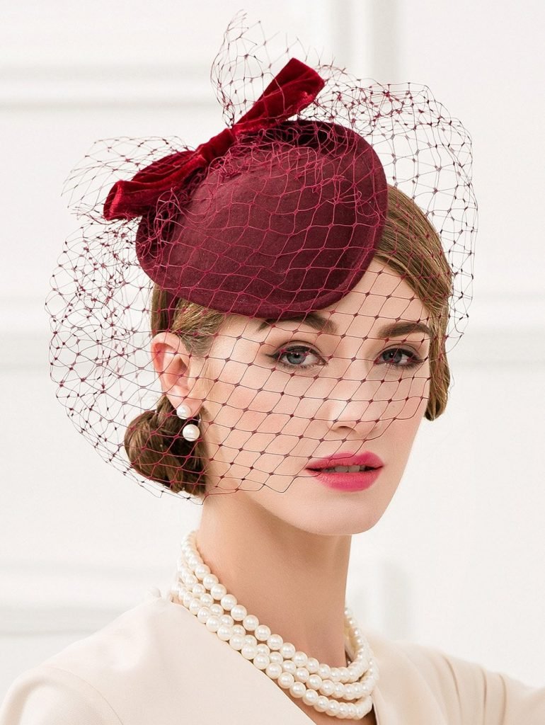 Шляпки женские с вуалью