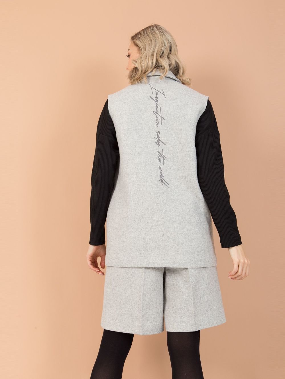 Жилет из драпа