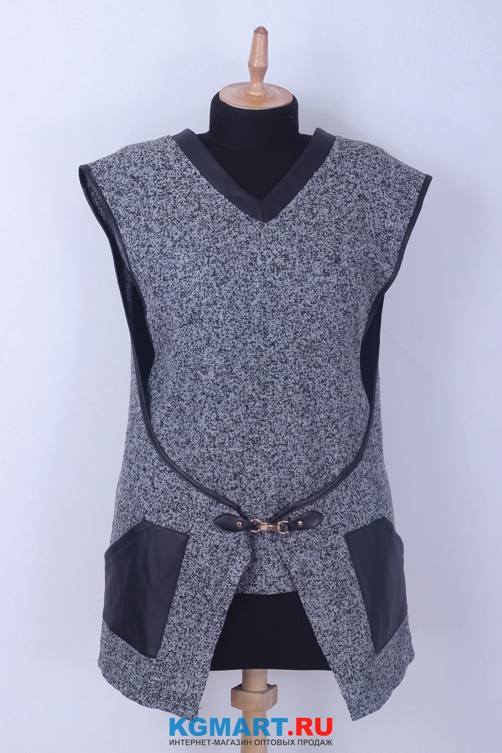 Пальто жилет без рукавов