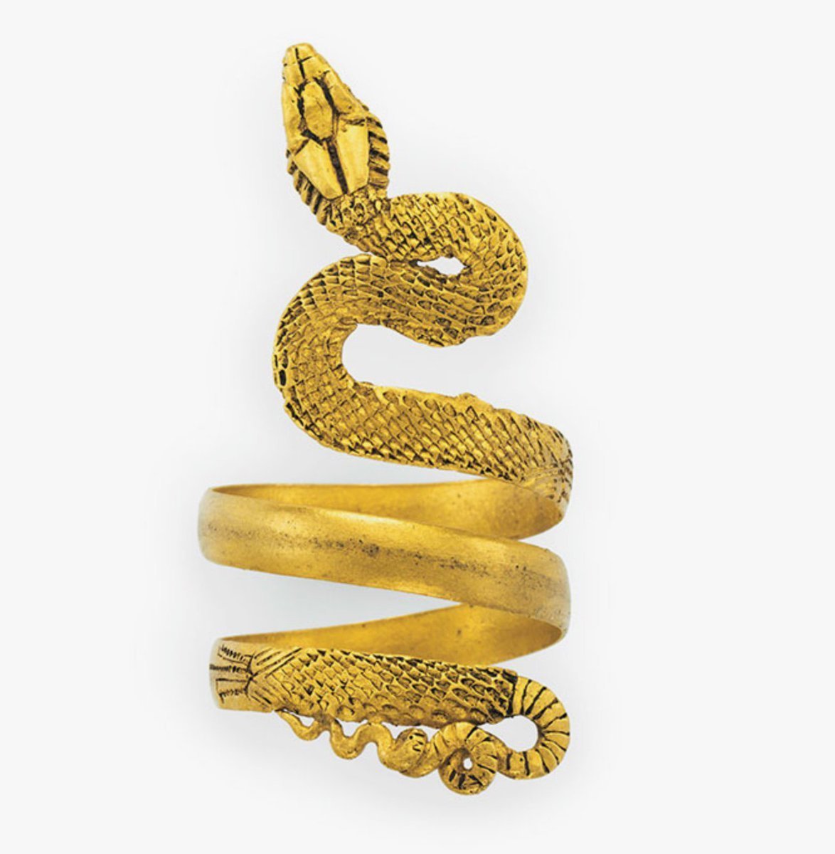 Подвеска змея золото