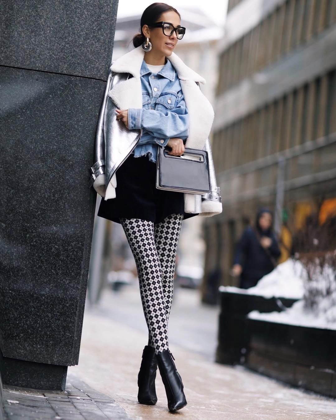 Стильный образ в голубом цвете