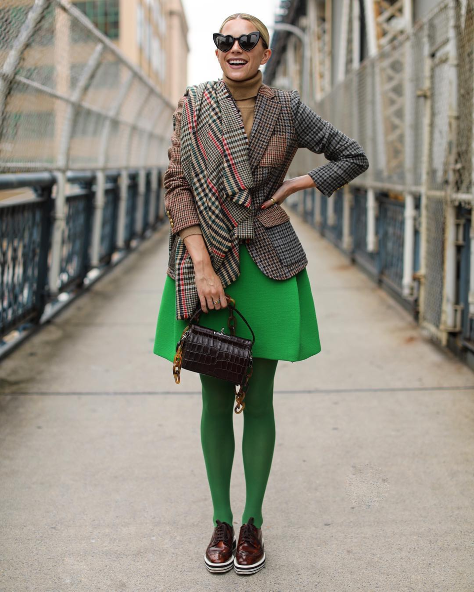 Колготки зимние синие