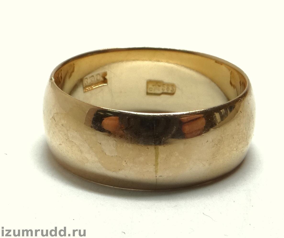Золотое кольцо обручалка 583