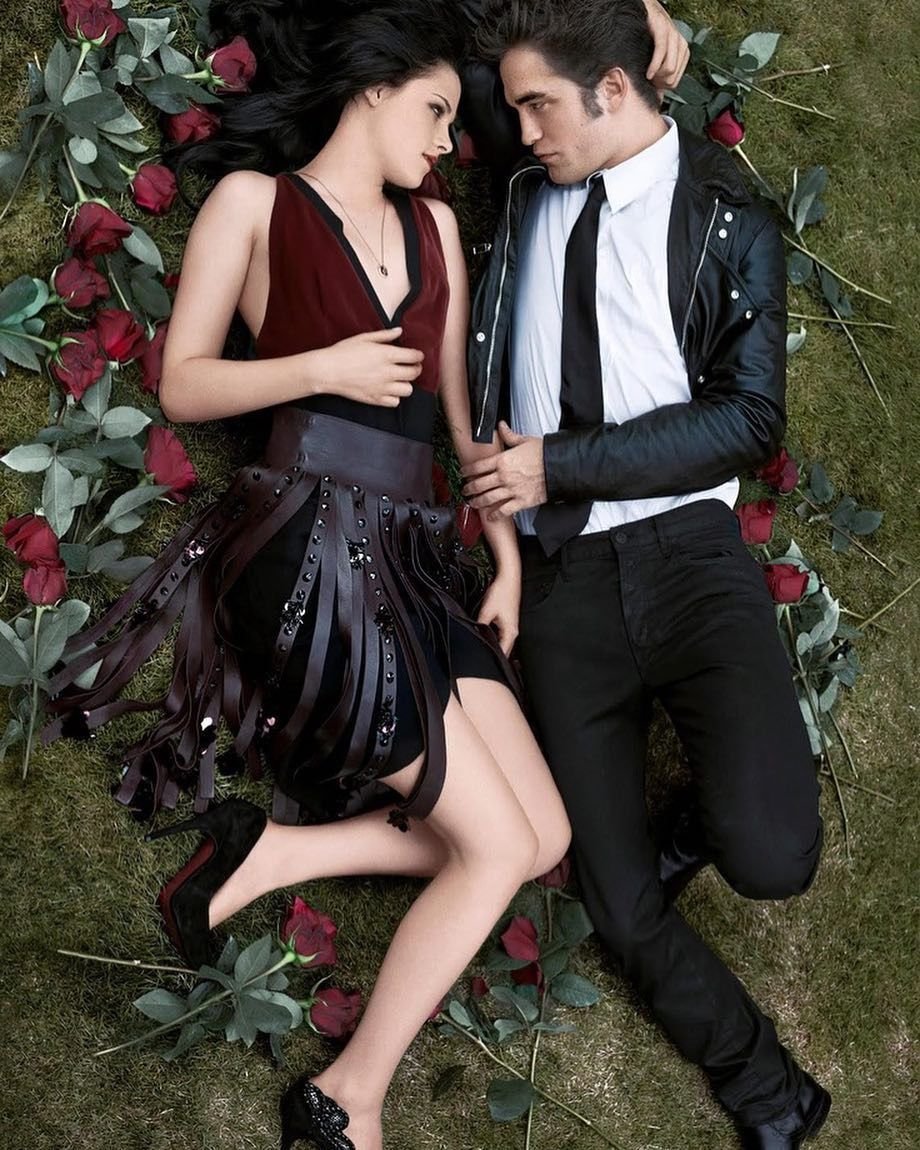 Роберт Паттинсон и Кристен Стюарт Сумерки