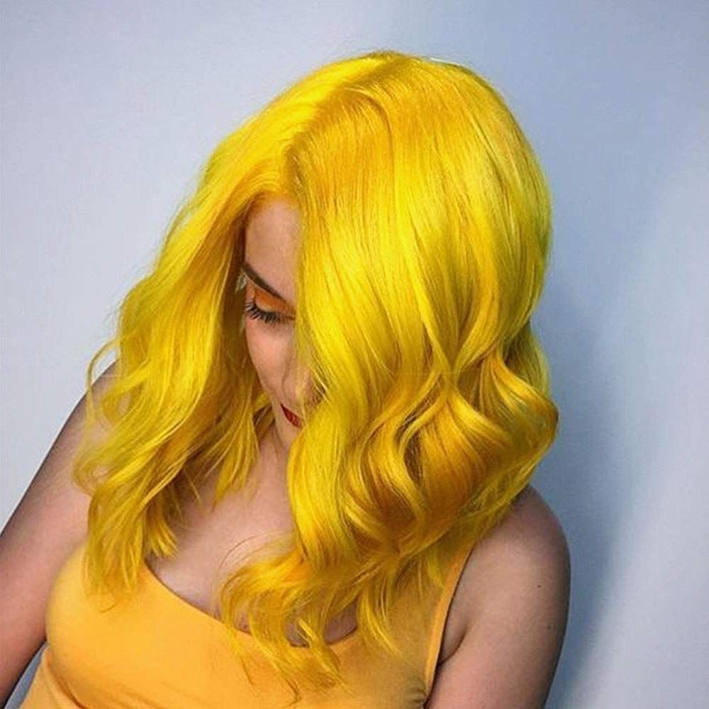 Желтые волосы что делать. Девушка с желтыми волосами. Желтые волосы. Желтый блонд. Прическа с желтым цветом волосы.