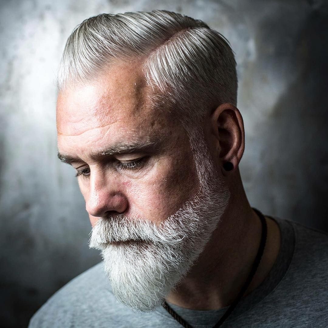 Мужские стрижки с сединой