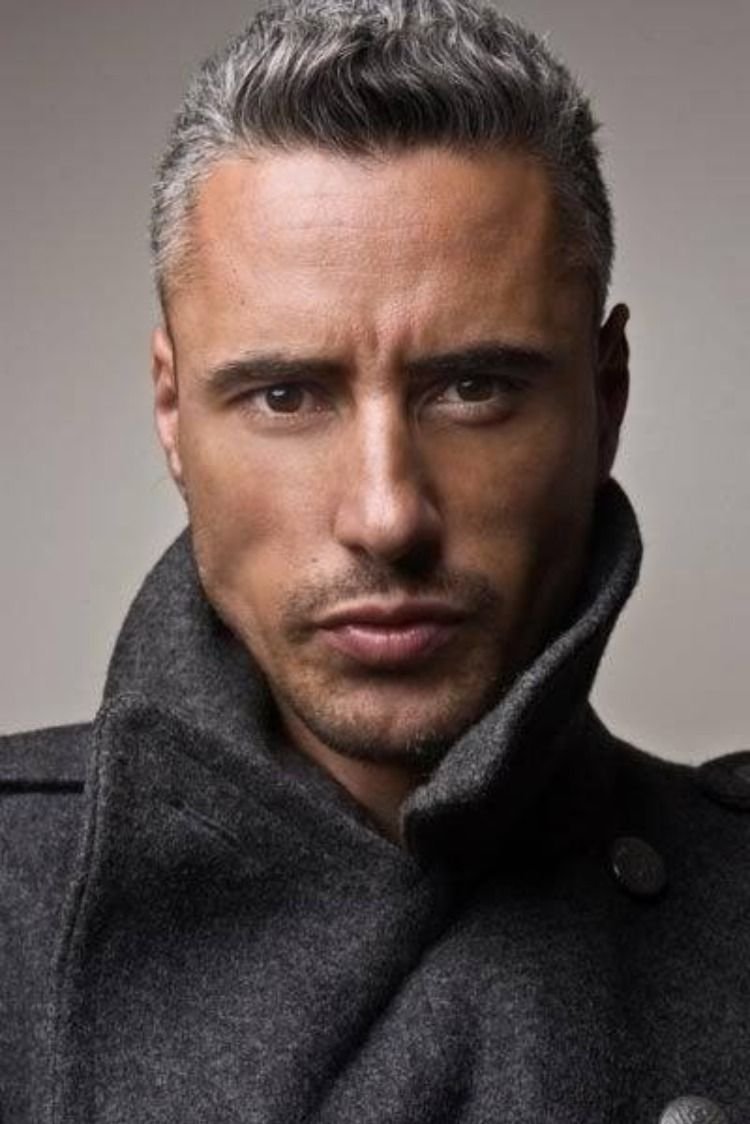 Мужские стрижки Седые волосы