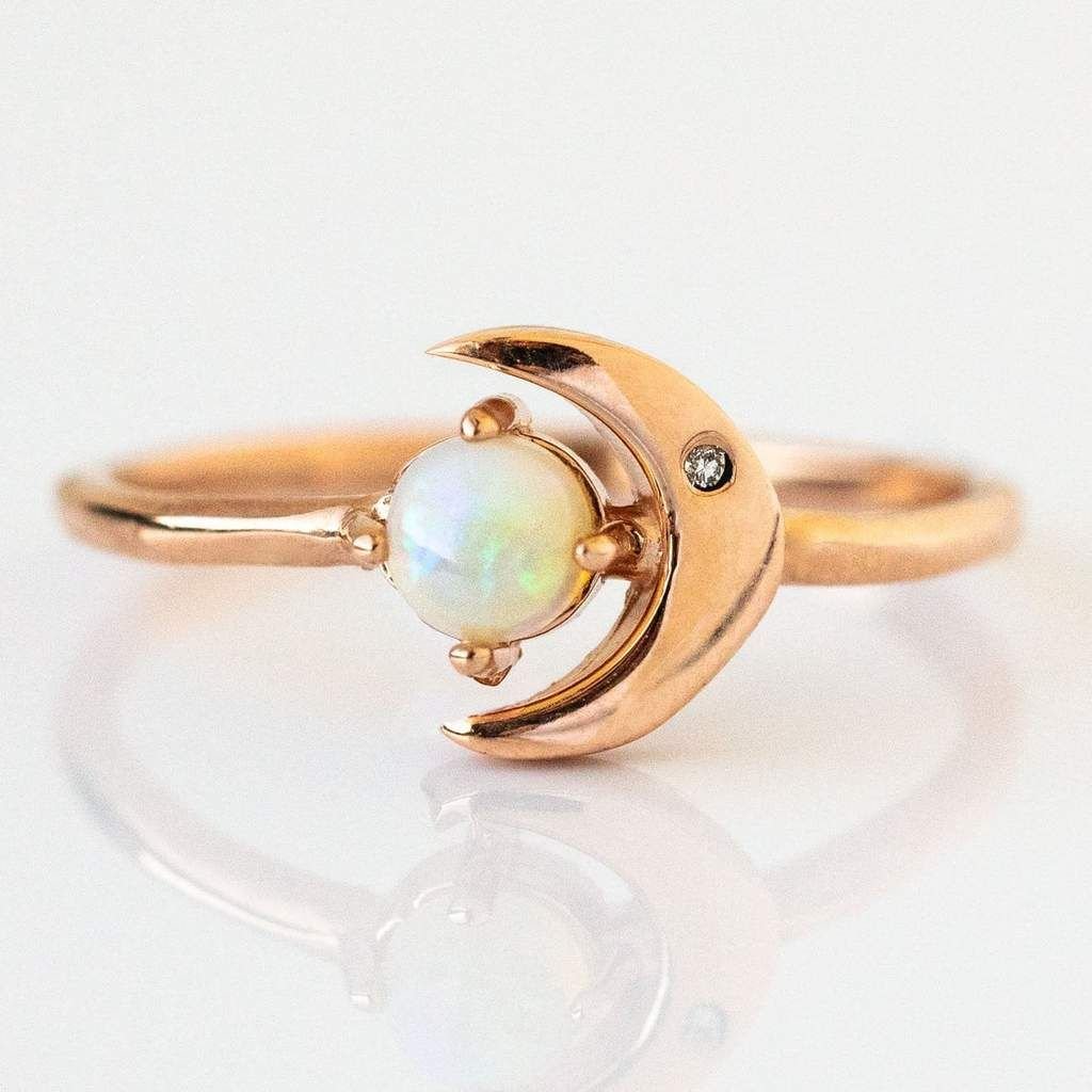 Парные кольца Луна и солнце сталь