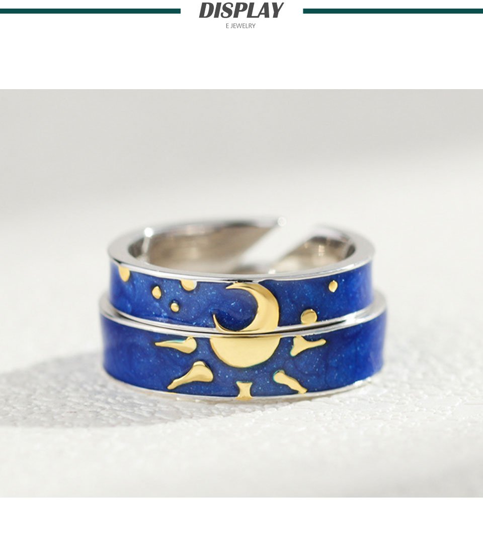 Обручальные кольца солнце и Луна парные