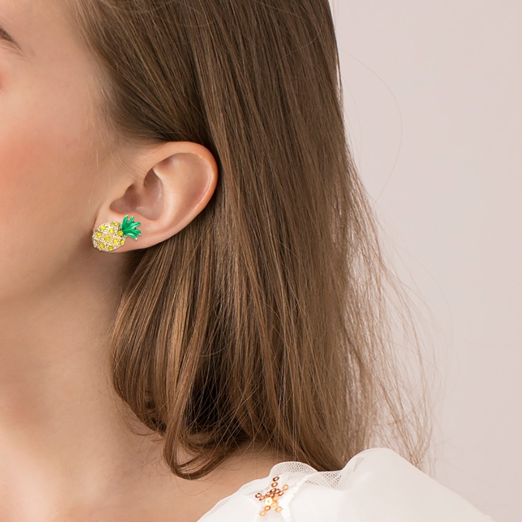 Серьги Клевер серебро черные