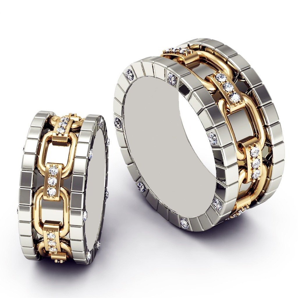 Эксклюзивные обручальные кольца с бриллиантами