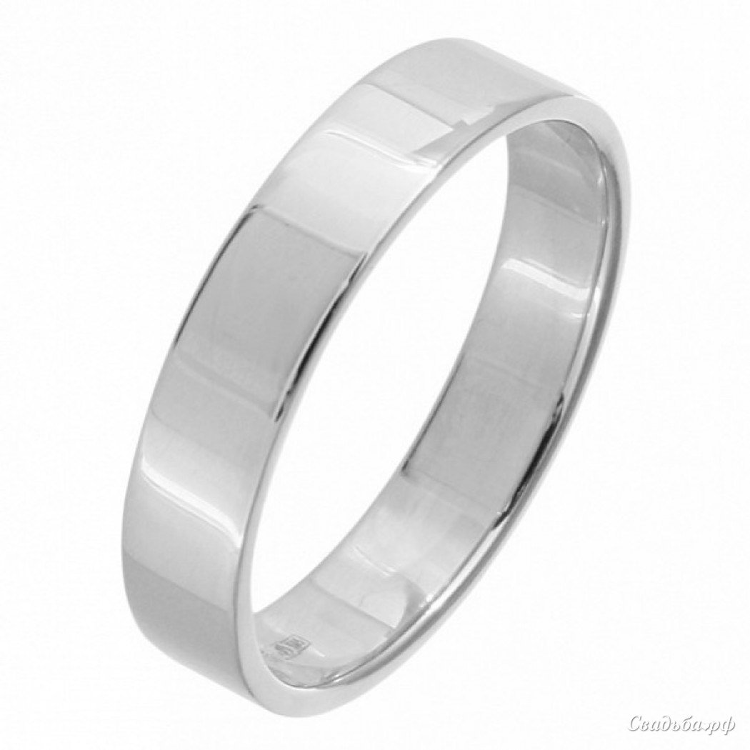 Обручальные кольца из белого золота МЮЗ