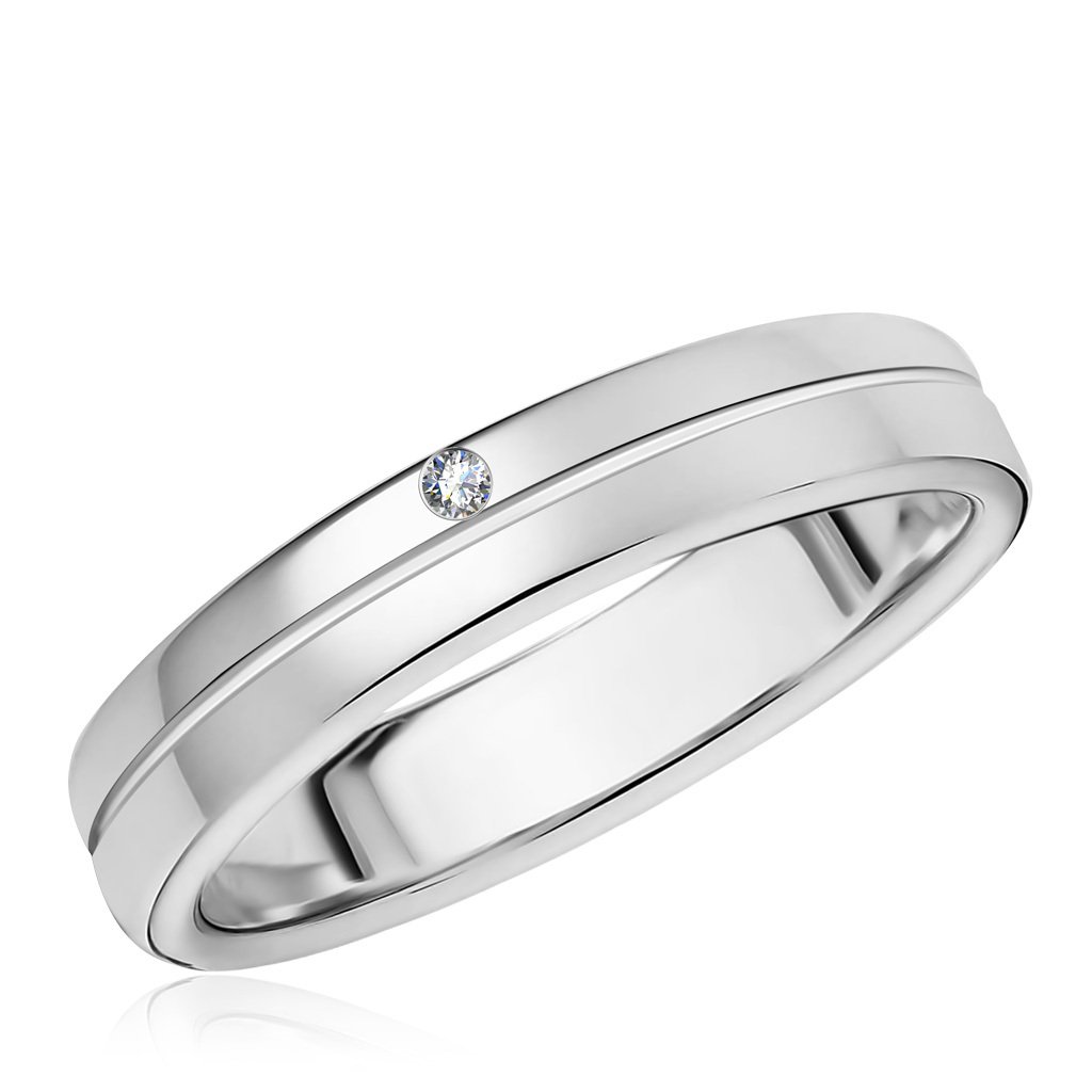 Бронницкий ювелир кольцо из белого золота ю1r25980