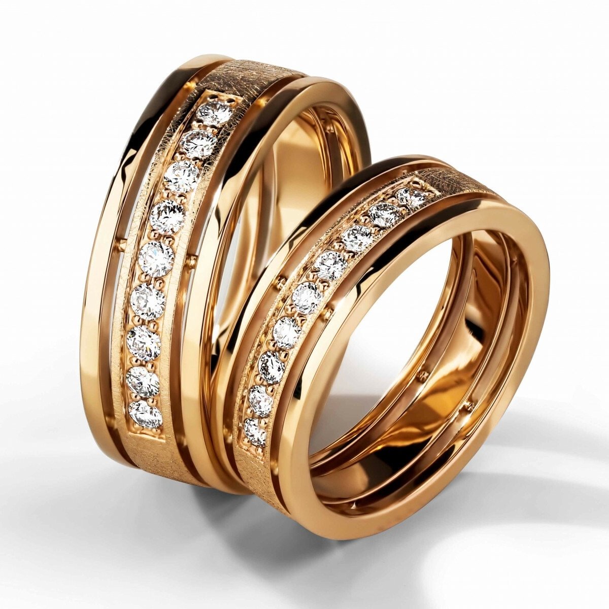 Массивные обручальные кольца