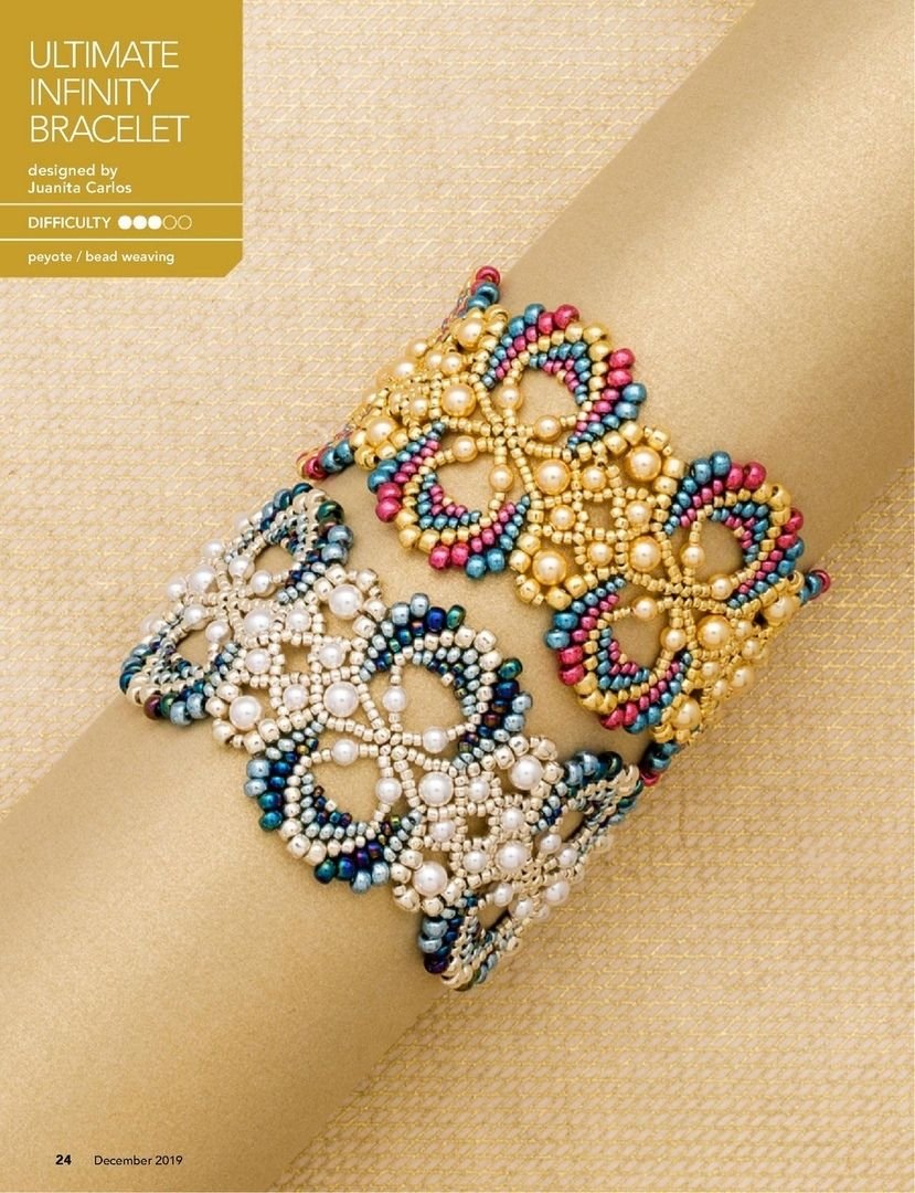 Браслет из стекляруса