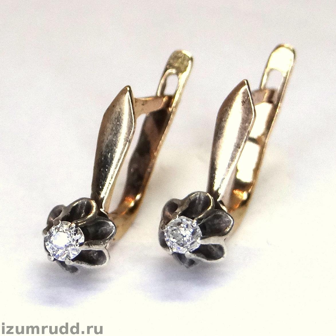 Серьги МЮЗ 34 бриллианта