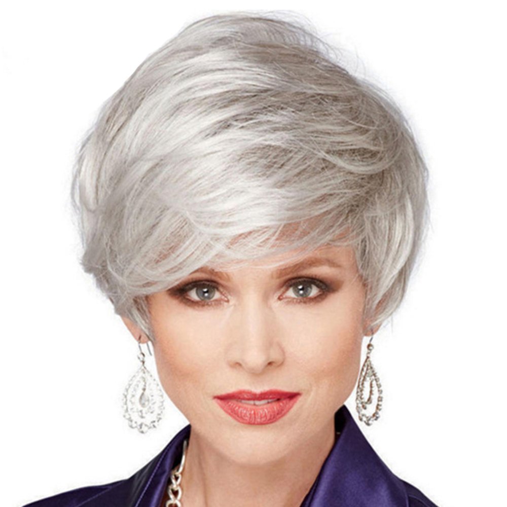 Парик Седые волосы